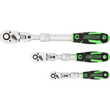 Competition Telescoop-ratel Set 1/4+3/8+1/2 3-delig beschikbaar voor biedingen