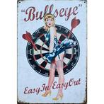 Wandbord reclamebord schild Bullseye darts Pin Up bord, Verzamelen, Verzenden, Huis en Inrichting