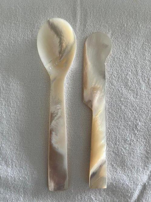 Dessertservies (24) - Parelmoer, Antiek en Kunst, Antiek | Meubels | Tafels