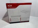 Veiling - CPD704 WiFi recorder + 4x CPC148 IR 5MP IP-camera, Audio, Tv en Foto, Videobewaking, Nieuw