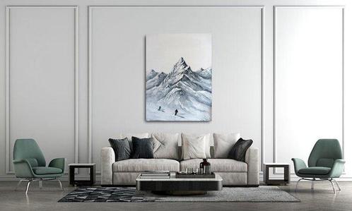 Jasmin Navoyan - Mountain Lovers. Skiers, Antiek en Kunst, Kunst | Schilderijen | Modern