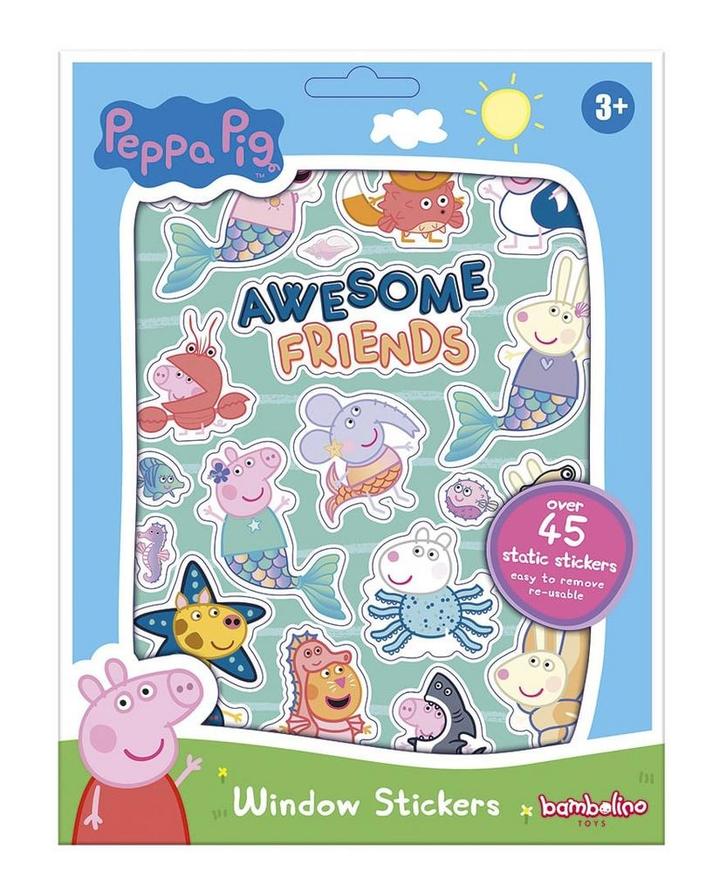 Peppa Pig Raamstickers, Hobby en Vrije tijd, Feestartikelen, Nieuw, Verzenden