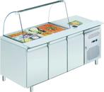 Q-Gastro Solide RVS Koelwerkbank Saladiere met counter koeli, Zakelijke goederen, Ophalen of Verzenden, Nieuw in verpakking