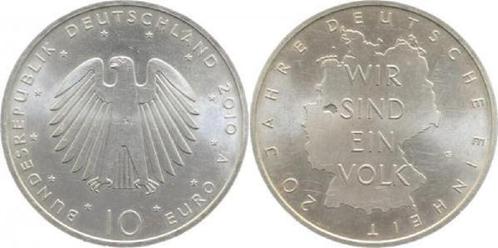 2010 A 10 2010a, Wir sind das Volk, Kreis Muenster abgebi..., Timbres & Monnaies, Monnaies | Europe | Monnaies non-euro, Envoi