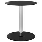 vidaXL Table basse Noir 40 cm Verre trempé, Maison & Meubles, Tables | Tables de salon, Neuf, Verzenden