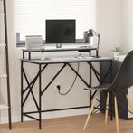 vidaXL Bureau Grijs sonoma 100 x 50 x 86.5 cm Bewerkt hout, Huis en Inrichting, Verzenden, Nieuw