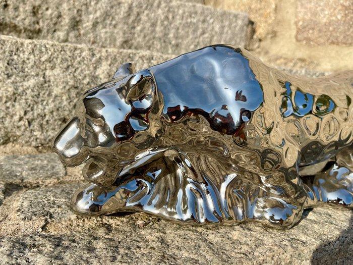 sculptuur, Jaguar Chrom 58 cm - 18 cm - Terracotta - 2020, Antiek en Kunst, Antiek | Glaswerk en Kristal