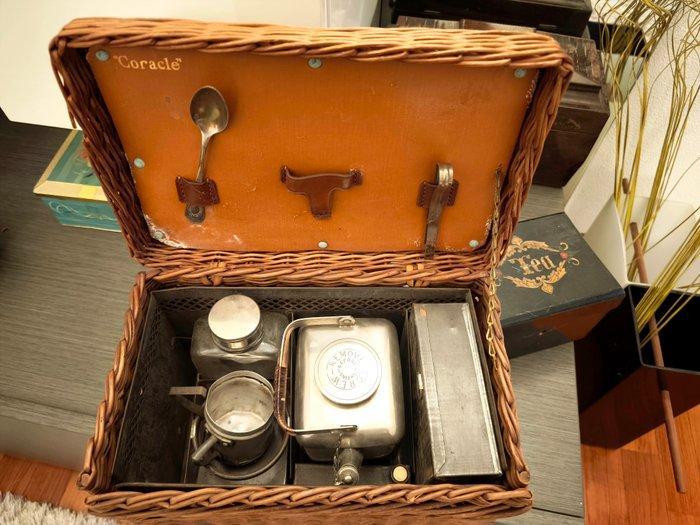 Coracle - Picknickmand - Aluminium, Vimini, Antiek en Kunst, Curiosa en Brocante