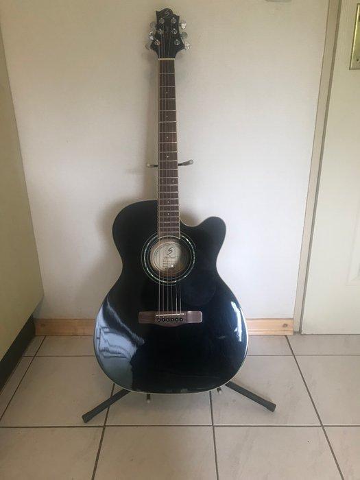 Samick - OM-5 CE/BK - - Semi-akoestische gitaar - Indonesië, Muziek en Instrumenten, Snaarinstrumenten | Gitaren | Akoestisch