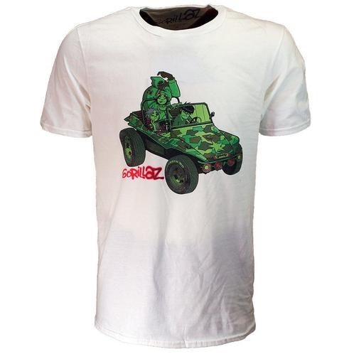 Gorillaz Green Jeep T-Shirt - Officiële Merchandise, Kleding | Heren, T-shirts