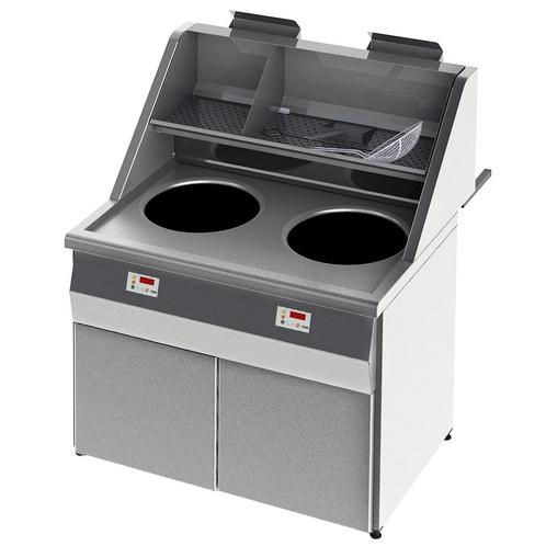Friteuse | SANTANA | Aard-/Propaangas | 18+18L | 36kW |, Zakelijke goederen, Horeca | Keukenapparatuur, Nieuw in verpakking, Verzenden