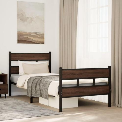 vidaXL Bedframe met hoofdbord en voetbord zonder matras, Huis en Inrichting, Slaapkamer | Bedden, Nieuw, Verzenden