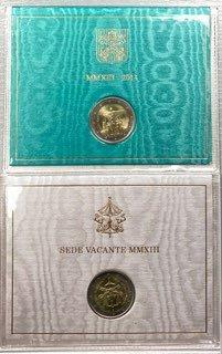 Vaticaan. 2 Euro 2013 Rio de Janeiro + Sede Vacante (2, Timbres & Monnaies, Monnaies | Europe | Monnaies euro