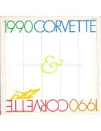 1990 CHEVROLET CORVETTE VIP BROCHURE ENGELS (USA), Livres, Ophalen of Verzenden