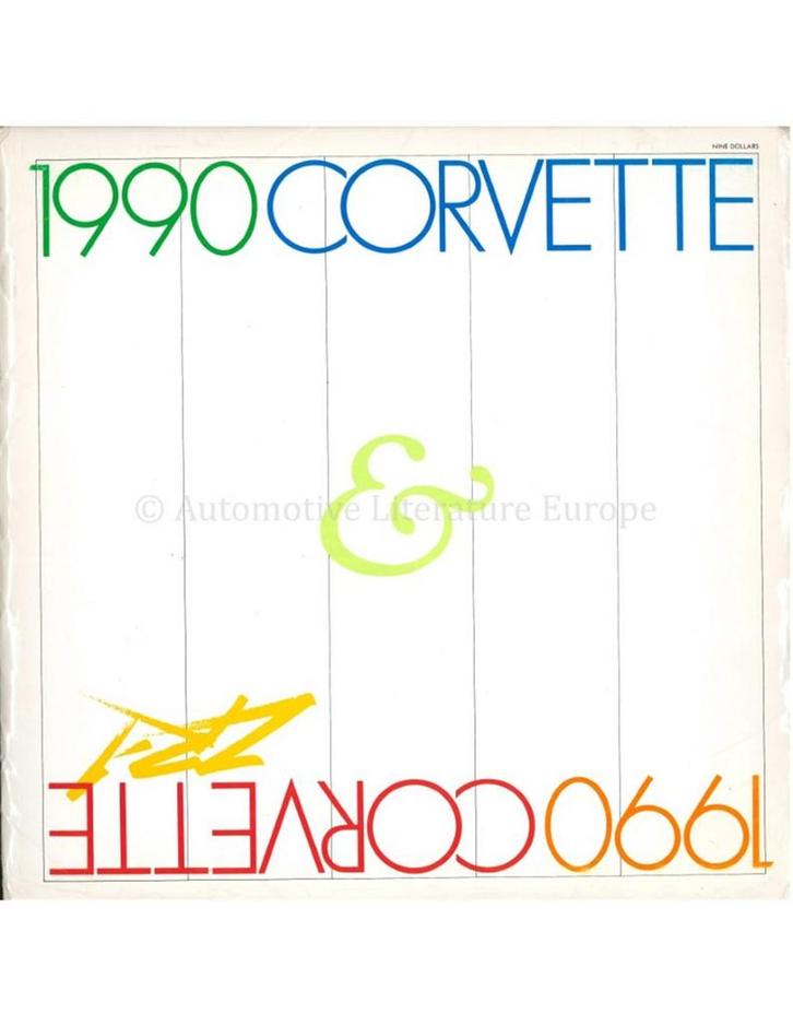 1990 CHEVROLET CORVETTE VIP BROCHURE ENGELS (USA), Livres, Autos | Brochures & Magazines, Enlèvement ou Envoi