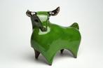 Urszula Despet - Sculpture, Green Bull - 14 cm - Céramique -, Antiquités & Art