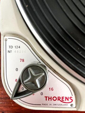 Thorens - 124 mk1 et socle Table tournante