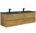Badkamermeubel Set Angela 160cm Eiken Badmeubel, Huis en Inrichting, Badkamer | Badkamermeubels, Verzenden, Nieuw