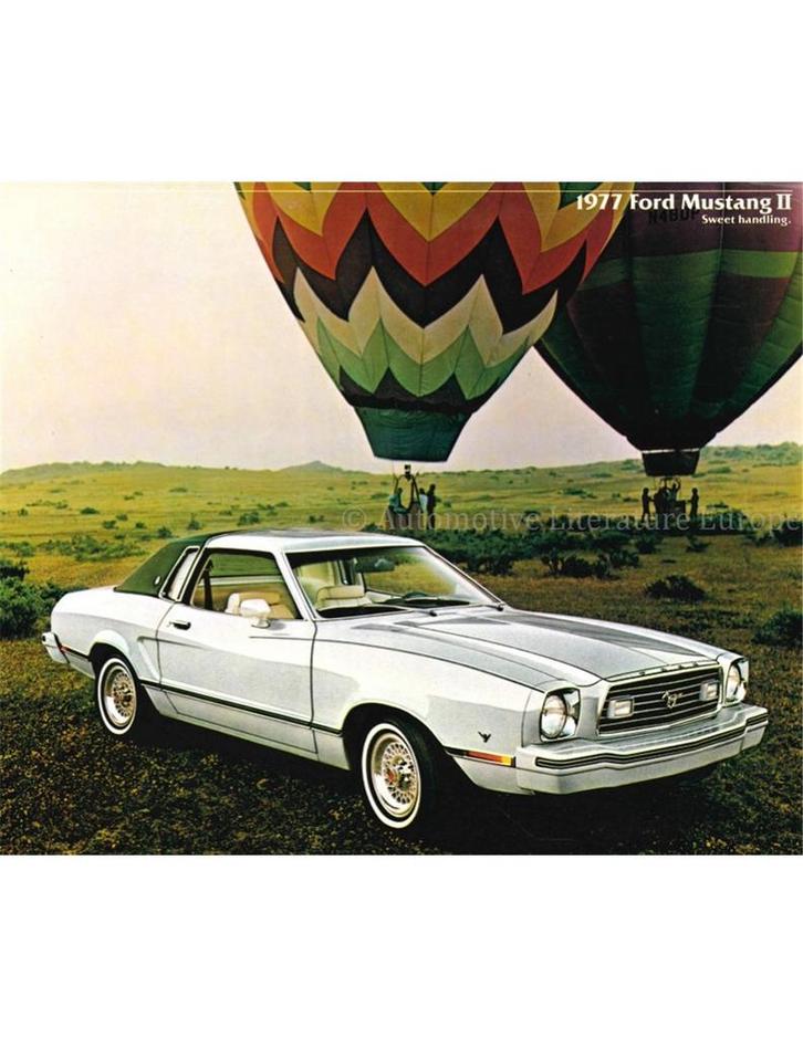 1977 FORD MUSTANG II BROCHURE ENGELS (USA), Boeken, Auto's | Folders en Tijdschriften