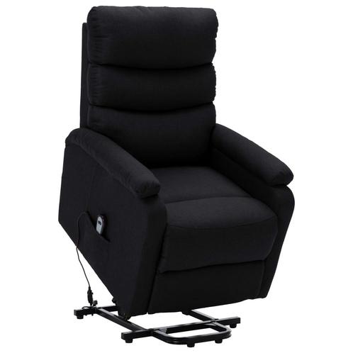 vidaXL Sta-op-stoel stof zwart, Huis en Inrichting, Fauteuils, Nieuw, Verzenden