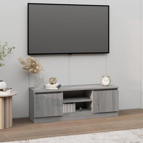 vidaXL Meuble TV avec porte Sonoma gris 102x30x36 cm, Maison & Meubles, Armoires | Mobilier de télévision, Neuf, Envoi