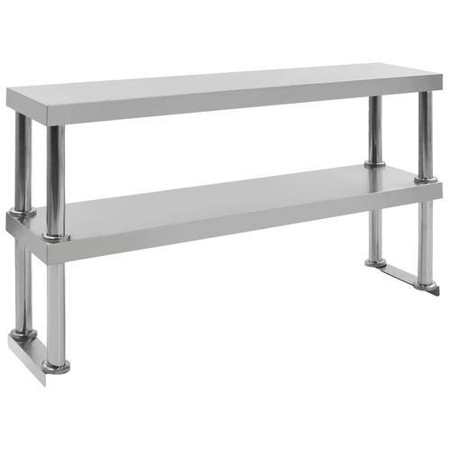 vidaXL Verhoging voor werktafel 2-laags 120x30x65 cm, Zakelijke goederen, Horeca | Overige, Verzenden