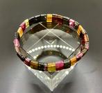 Natuurlijke topkleurige kleurrijke toermalijnen armband |, Verzamelen, Mineralen en Fossielen