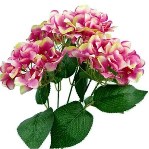 Hortensia groot hydrangea bush new pink bicolor49 cm. groot!, Huis en Inrichting, Woonaccessoires | Kunstplanten en Kunstbloemen