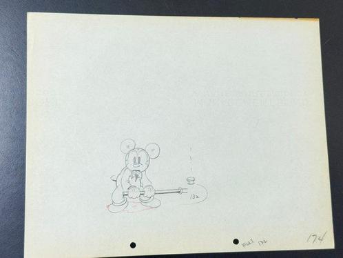 Walt Disney - Vintage Mickey Mouse Productietekening (1935), Verzamelen, Disney