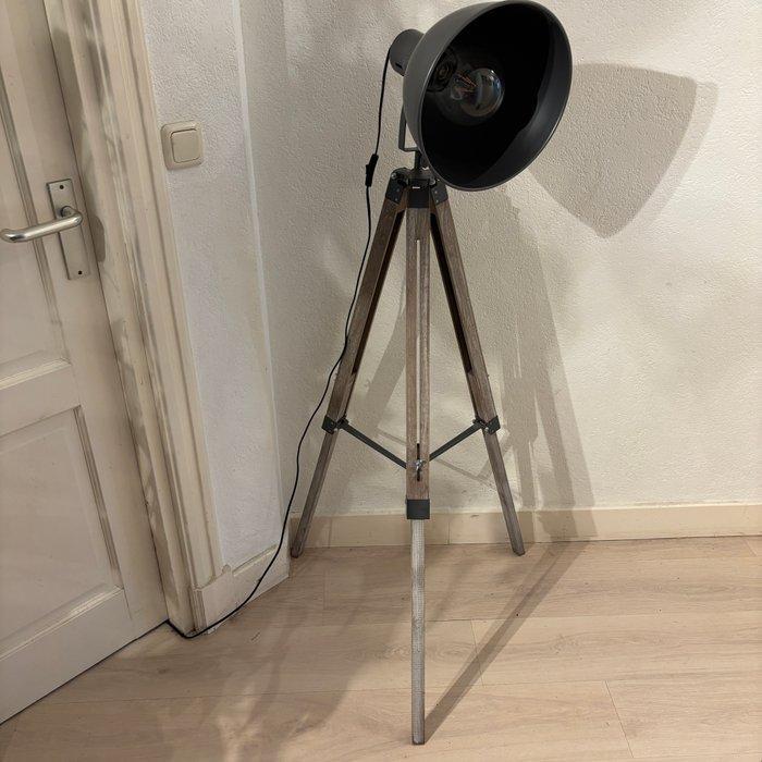 Staande lamp - Driepoot - In hoogte verstelbaar. - Hout,, Antiek en Kunst, Curiosa en Brocante