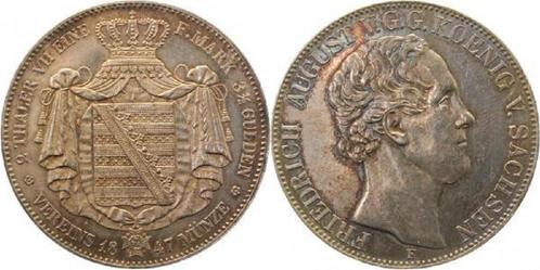 Thaler Sachsen D 1847, Timbres & Monnaies, Monnaies | Europe | Monnaies non-euro, Envoi