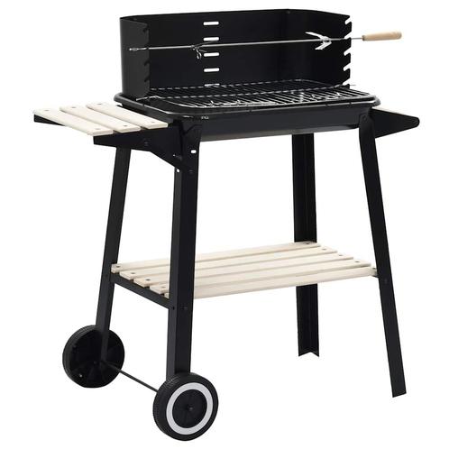vidaXL Houtskoolbarbecue staand met wieltjes, Elektronische apparatuur, Overige elektronische apparatuur, Nieuw, Verzenden