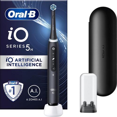 Oral-B iO 5N - Elektrische Tandenborstel - Zwart SHOWMODEL, Handtassen en Accessoires, Uiterlijk | Parfum, Nieuw, Verzenden