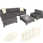 tectake Wicker lounge met aluminium frame incl. 2 kleuren ku, Tuin en Terras, Tuinsets en Loungesets, Verzenden, Nieuw