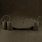 Calex Retro pendel met plafondplaat Ø400 mm 3xE27 zwarte fit, Verzenden, Nieuw