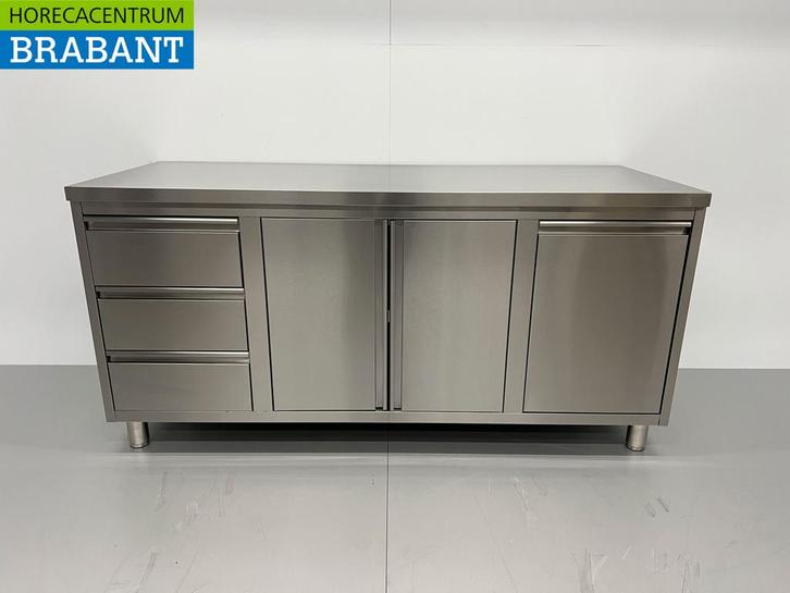 HCB inox Armoire de travail Table de travail 2 portes, Zakelijke goederen, Horeca | Overige, Verzenden