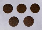 Nederland, Provinciale munten Duit 1783/1739, 5 stuks