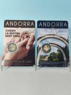 Andorre. 2 Euro 2021 Meritxell + Elderly Care (2 monete), Postzegels en Munten
