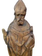 Beeldje - Heilige Sint Niklaas - 48 cm - Eik