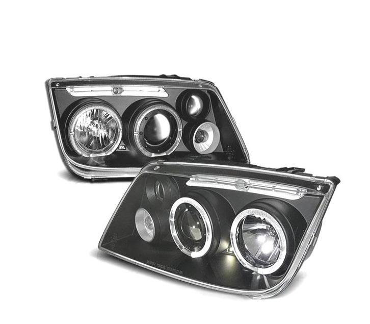 PHARES VOLKSWAGEN VW BORA 98-05 ANGEL EYES FOND NOIR, Autos : Pièces & Accessoires, Éclairage, Envoi