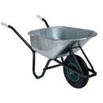 Kruiwagen gegalvaniseerde bak 80liter gelakt onderstel bouw, Tuin en Terras