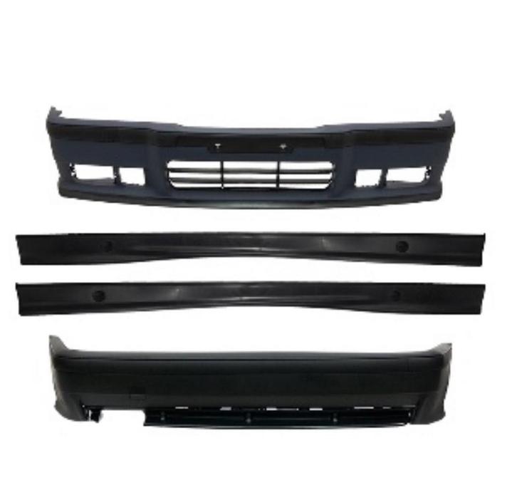 BMW E36 M3 look body kit compleet – 1990-1997 (sedan), Auto-onderdelen, Carrosserie, Voor, Achter, Links, Rechts, Bumper, Nieuw