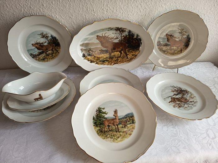 Hutschenreuther Porzellan – Jagdmotiv – Konvolut,, Antiek en Kunst, Antiek | Meubels | Tafels