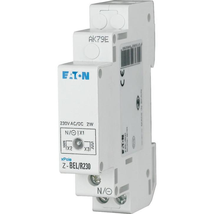 Eaton enkele LED signaallamp 12-24V AC/DC wit - 107493, Bricolage & Construction, Systèmes d'alarme, Envoi
