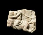 Oud-Romeins Marmer Marmeren reliëffragment - 21 cm, Verzamelen