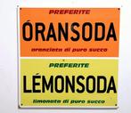 Oransoda Lemonsoda - Enseigne publicitaire - Fer