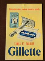 Gilette Blue Blades, T.P. Brux. 35167 - Reclamebord -, Antiek en Kunst