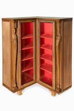 Vitrine - Bois, Textile, Verre, neon - Vitrine dangle