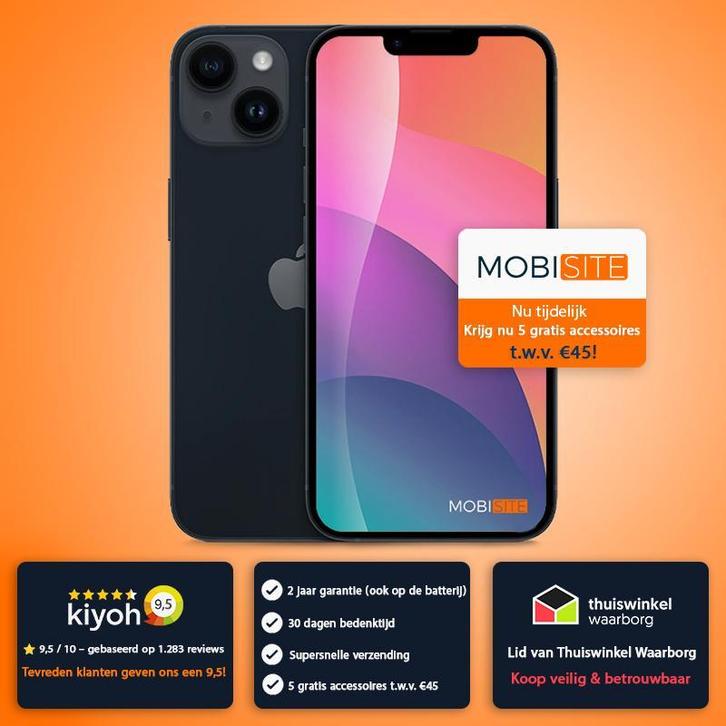 Apple iPhone 14 256 GB / Met 5 gratis accessoires, Telecommunicatie, Mobiele telefoons | Apple iPhone, Zo goed als nieuw, Zonder simlock