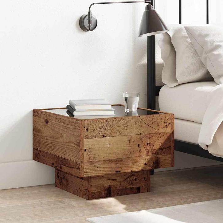 vidaXL Opbergkast Oud hout 40 x 40 x 30 cm Geengineerd hout, Huis en Inrichting, Slaapkamer | Nachtkastjes, Nieuw, Verzenden
